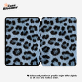 Blue Leopard Print Minimalist Kindle Case, Kobo, Free Personalization